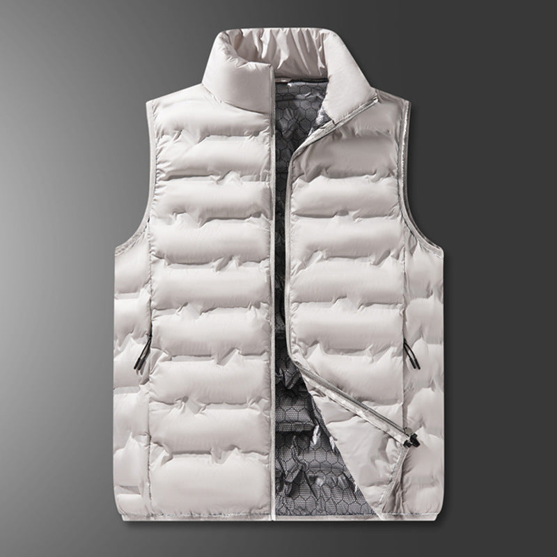 Men's Ultralight Packable Quilted Vest with High Collar and Inner Mesh Mune Fashion