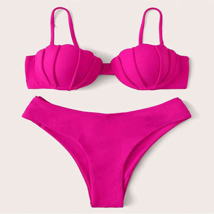 Women's bikini with shell-shaped top and high-cut bottoms Mune Fashion