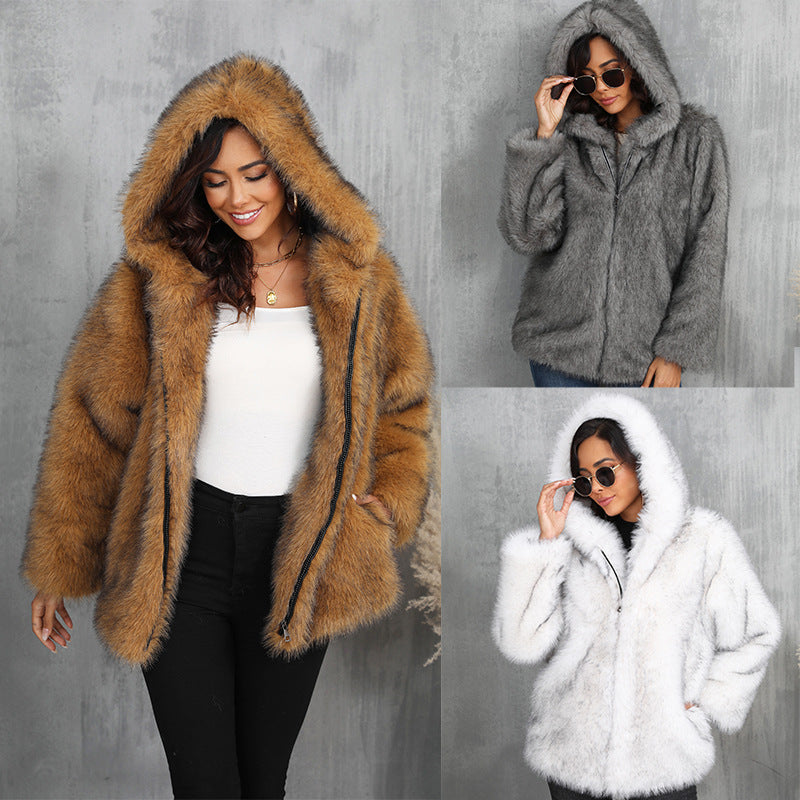 Ladies Cozy Hoodie Jacket Mune