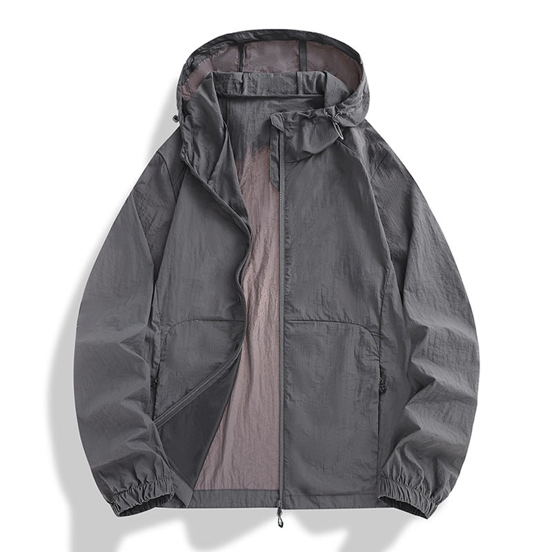 Men's Lightweight Outdoor Jacket with Adjustable Hood Mune Fashion