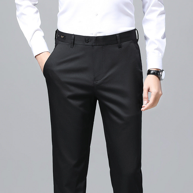 Men's Elegant Business Chino with Stretch Comfort and Slim Hem Mune Fashion