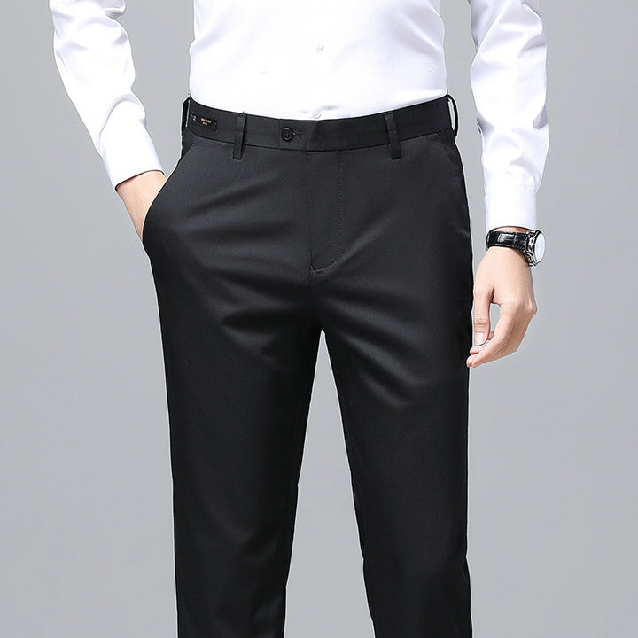 Men's Elegant Business Chino with Stretch Comfort and Slim Hem Mune Fashion