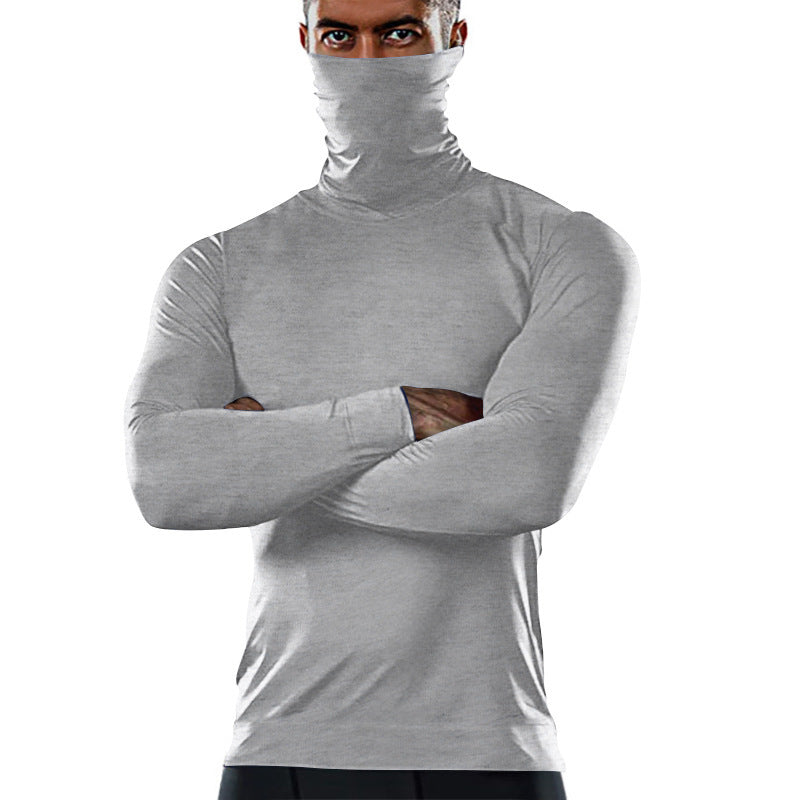 Men's Functional Shirt with High Collar and Innovative Moisture Management Mune