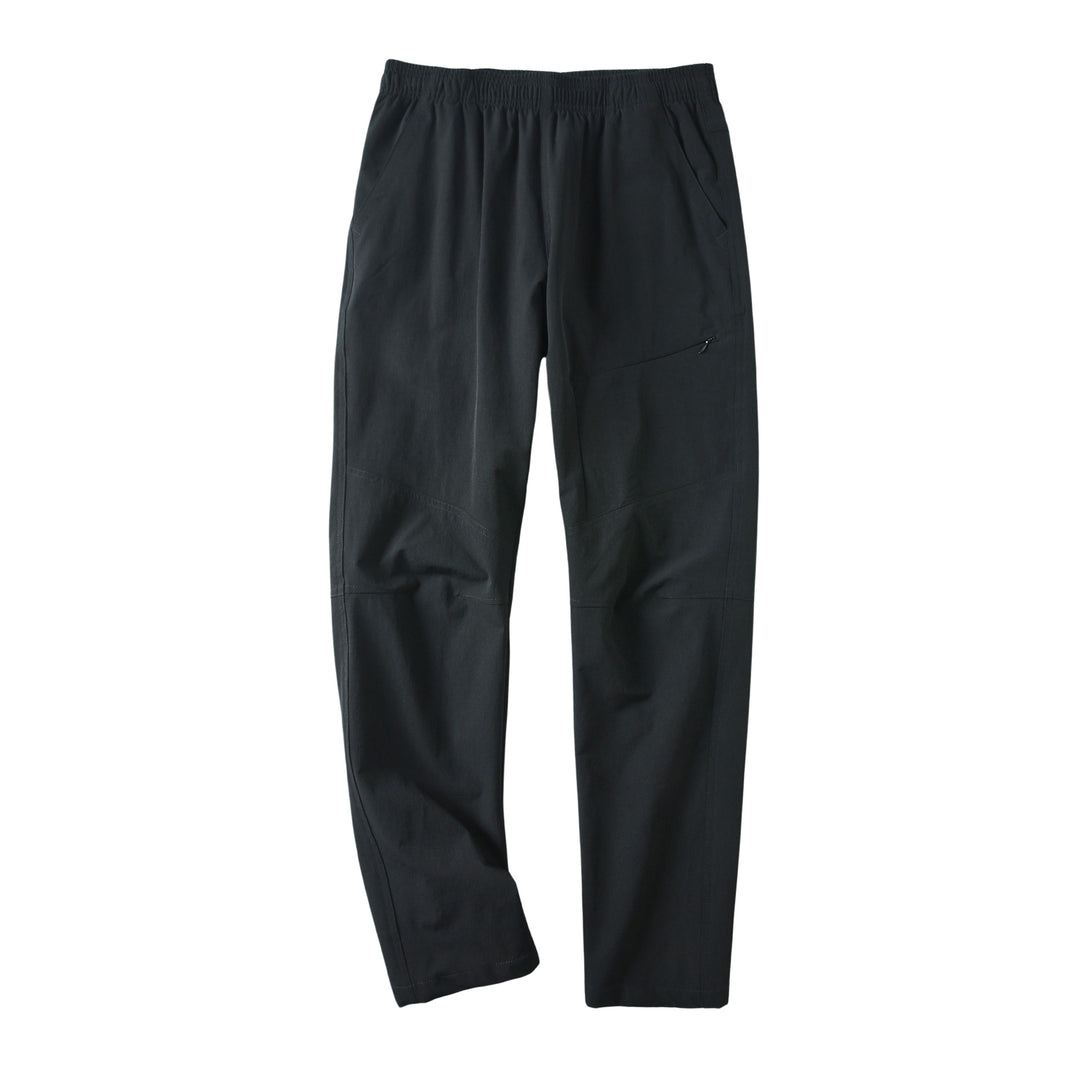 Men's Casual Work Pants in Utility Style with Elastic Waistband and Pre-shaped Knee Inserts Mune Fashion