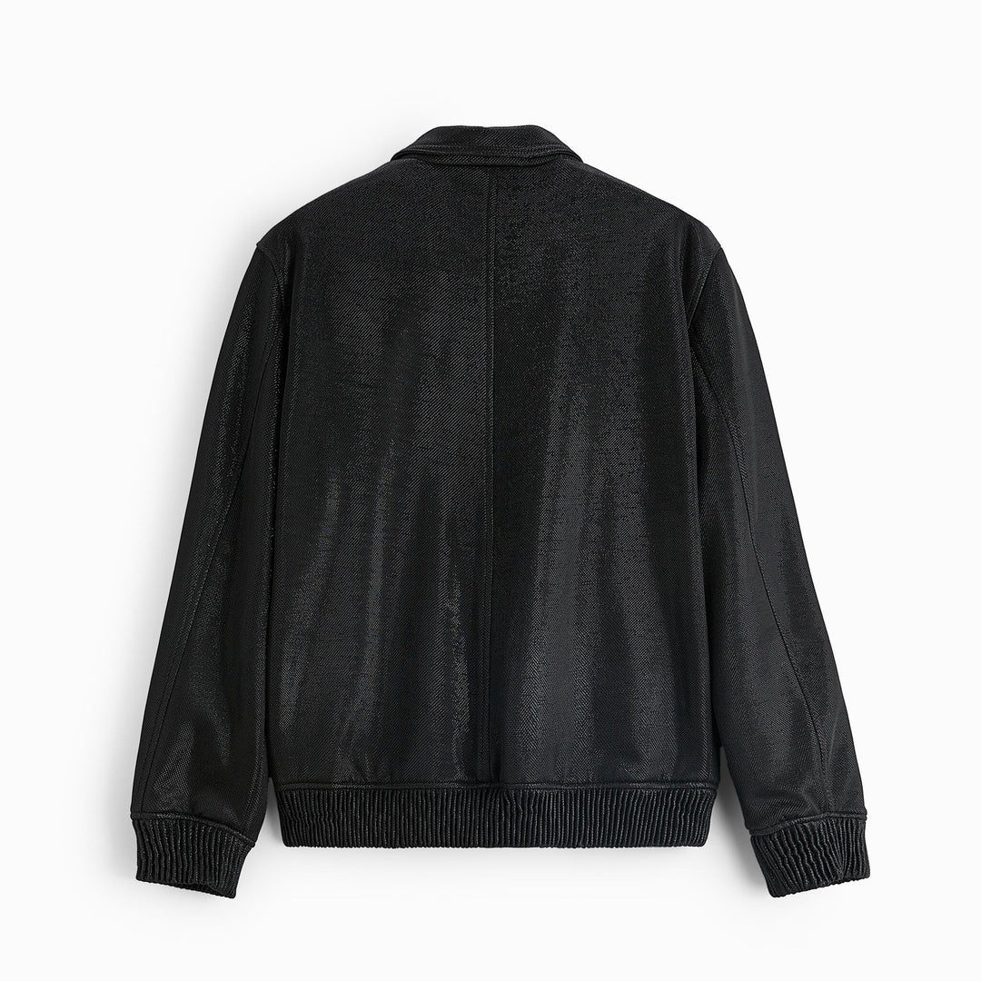 Men's lightweight field jacket made of technical material with applied flap pockets and stand-up collar Mune Fashion