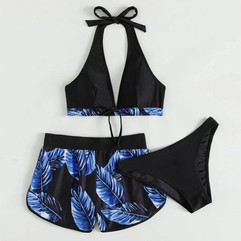Women's bikini top with removable straps and fashionable shorts Mune Fashion