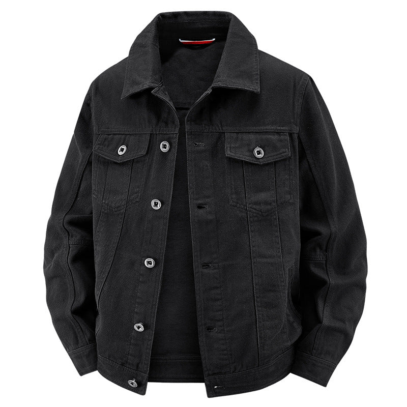 Men's jeans trucker jacket in vintage look with structured seam design and chest pockets Mune Fashion