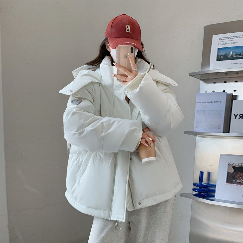 Women's oversized quilted winter jacket with hood and thermal insulation Mune Fashion