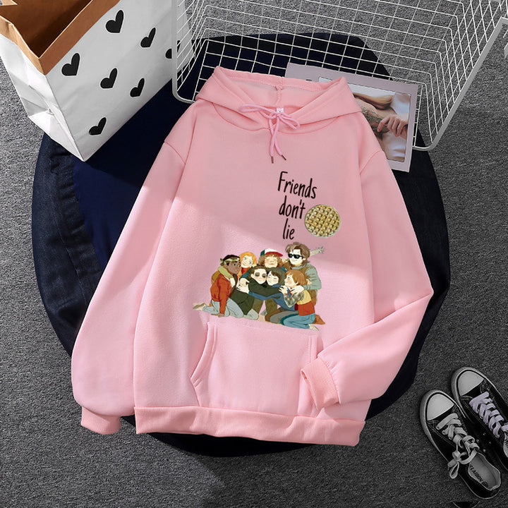Women's statement hoodie in oversized fit with soft fleece lining and kangaroo pocket Mune Fashion