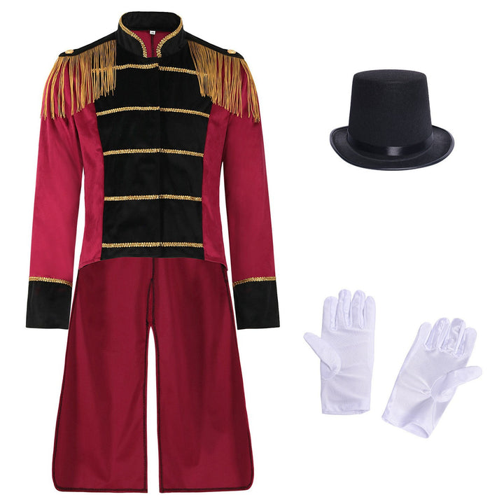 Men's military-inspired tailcoat with swallowtail, decorative button placket, and ornamental sleeves Mune Fashion
