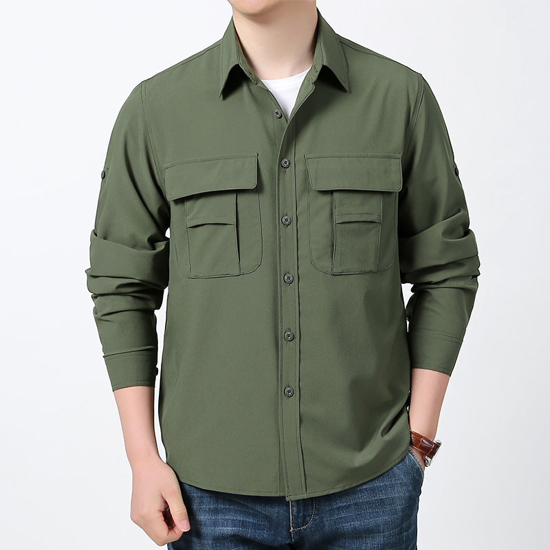 Men's Multifunctional Outdoor Shirt with Pockets Mune Fashion