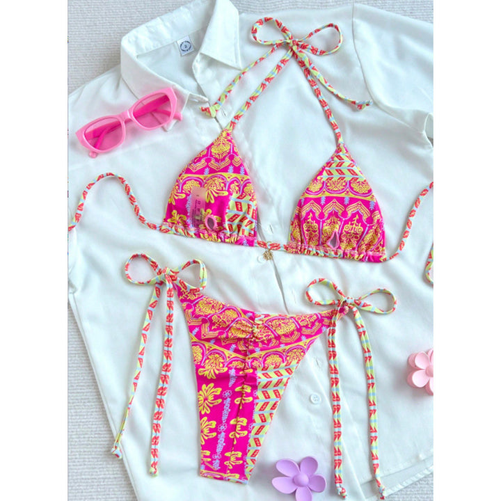 Women's Two-Piece Bikini with Fashionable Pattern Mix Mune Fashion