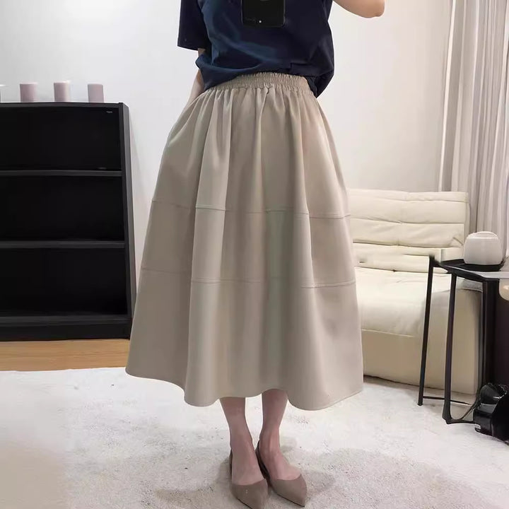 Women Stylish and Elegant Pleated Skirt Mune Fashion