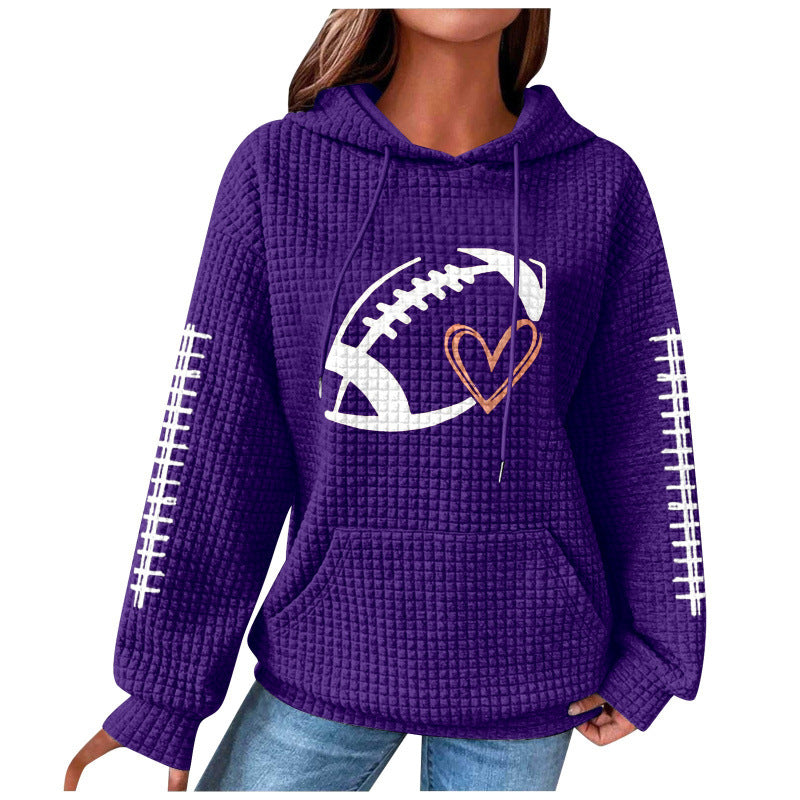 Women Comfortable Hoodie with Heart Design Mune Fashion