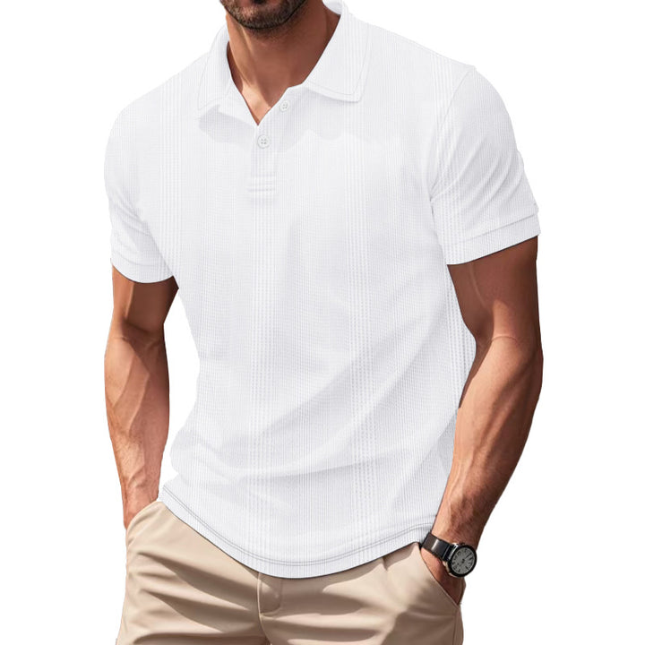 Men's Breathable Polo Shirt made from Cotton Blend with Slim Fit Mune Fashion