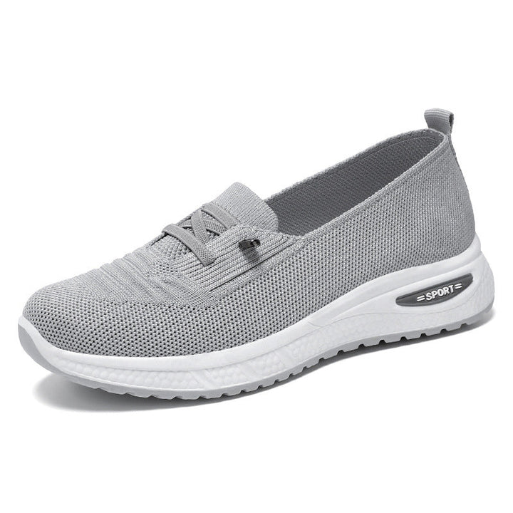 Women's sporty sneakers with elastic knitted upper material and cushioning sole Mune Fashion