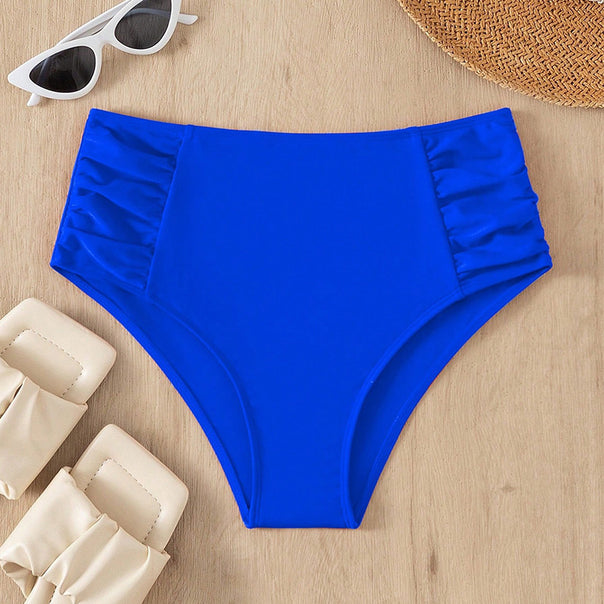 Ladies high-waisted bikini bottom with ruffle design Mune Fashion