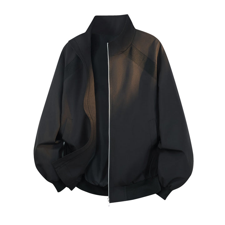 Women's blouson jacket in oversized cut with balloon sleeves, stand-up collar & elastic waistband Mune Fashion