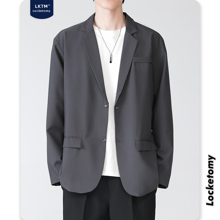 Men's blazer in relaxed fit with two-button closure and flap pockets Mune Fashion