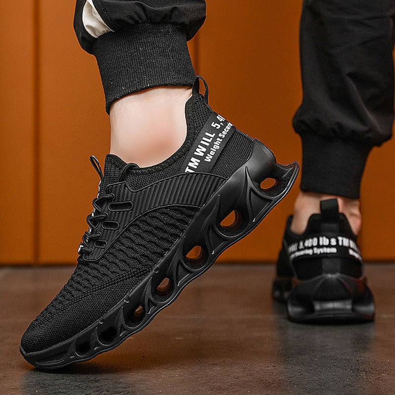 Unisex Performance Sneaker with innovative perforated air sole and knitted upper material Mune Fashion