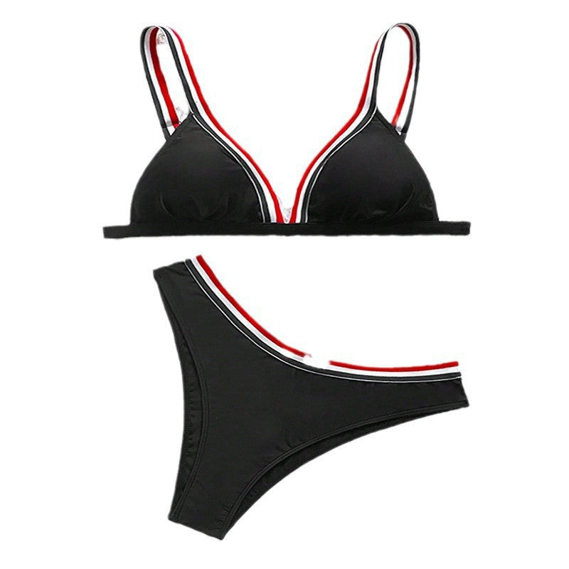 Women's triangle bikini with sporty contrast design Mune Fashion
