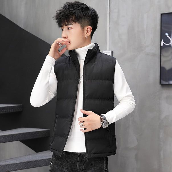 Men's quilted thermal waistcoat with stand-up collar and zippered pockets Mune Fashion