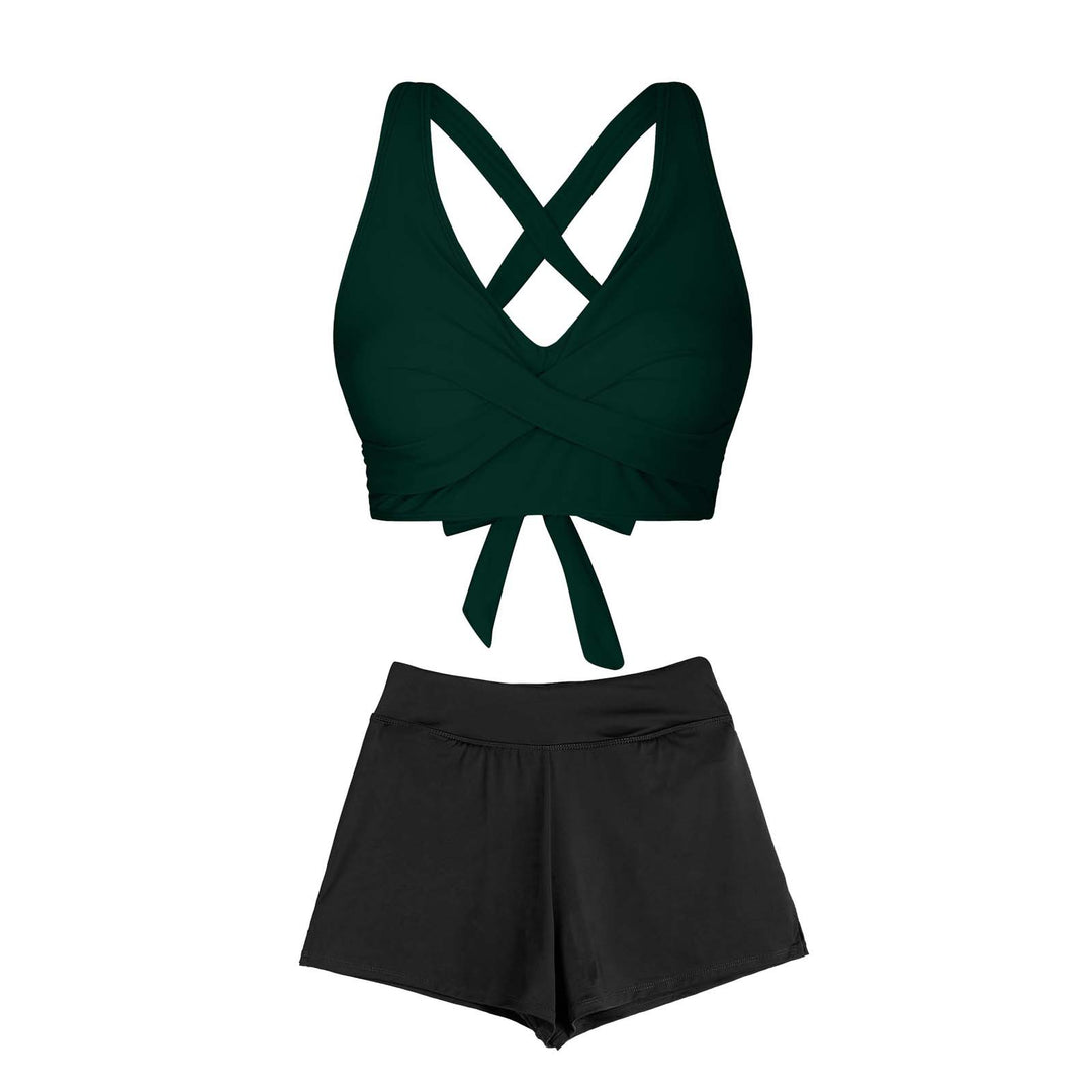 Women's Two-Piece Swimsuit with Floral Design Mune Fashion