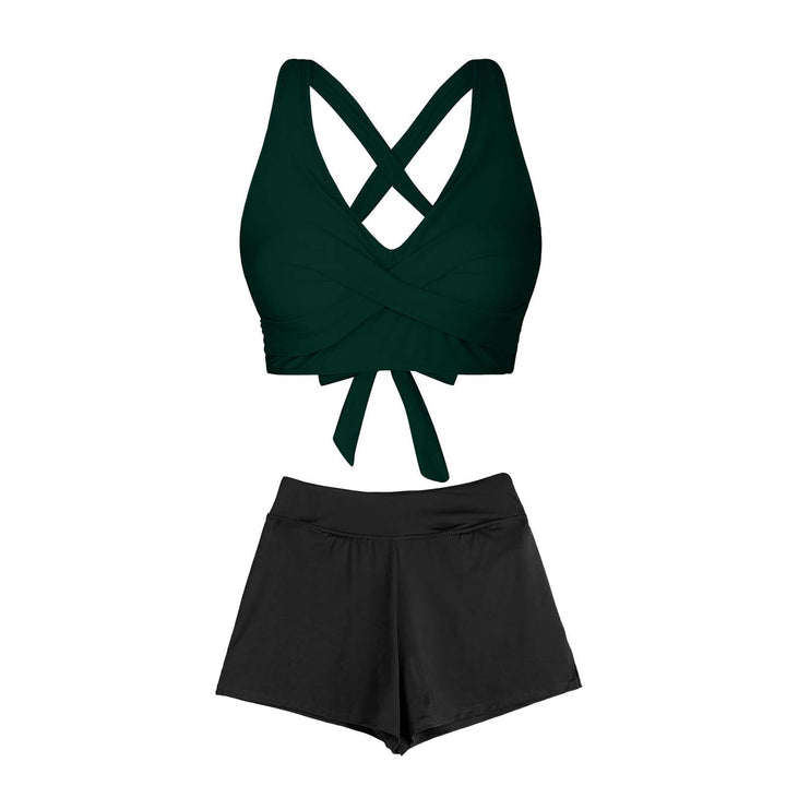 Women's Two-Piece Swimsuit with Floral Design Mune Fashion
