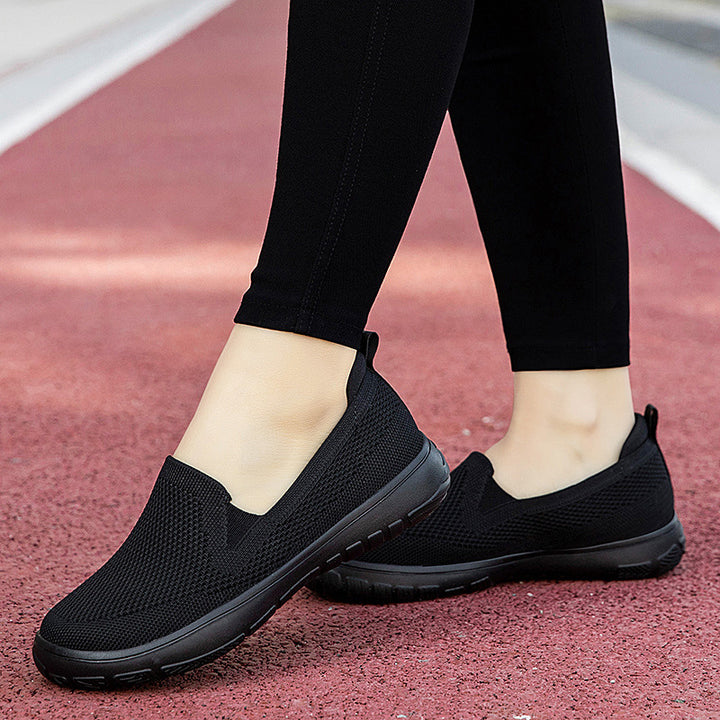 Women's seamless knitted slipper with ergonomic footbed contour and shock-absorbing lightweight sole Mune Fashion