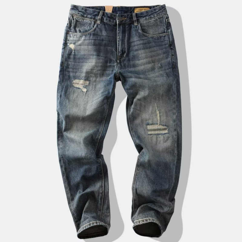 Men's Fashion Destroyed Jeans Mune Fashion