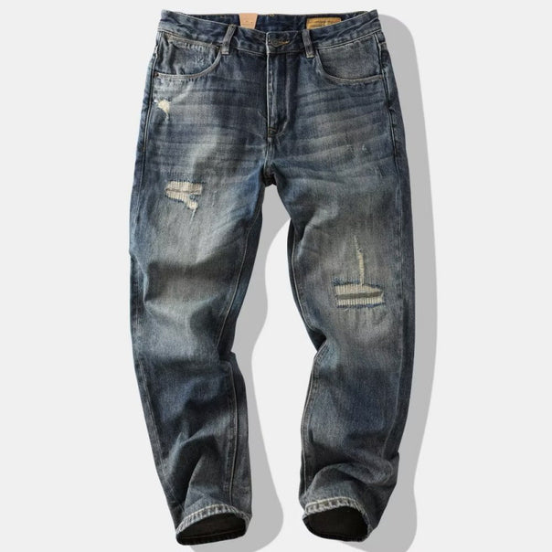 Men's Fashion Destroyed Jeans Mune Fashion