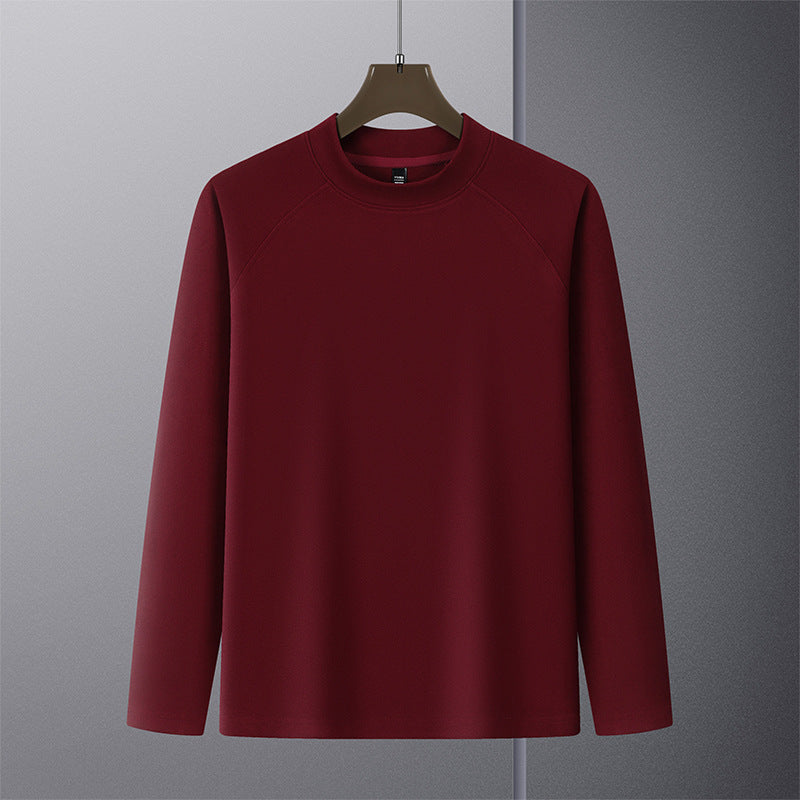 Men's Premium Mockneck Sweater made of fine wool blend with raglan sleeves Mune Fashion