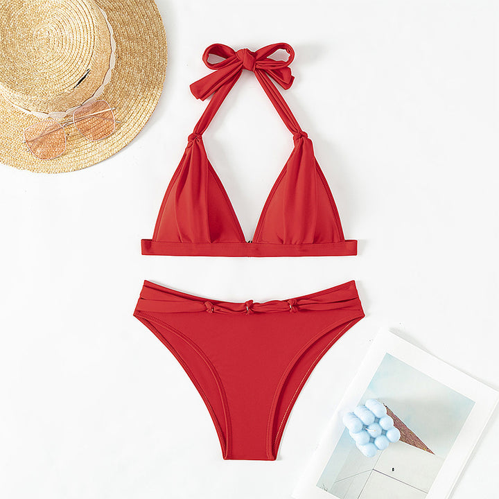 Women's triangle bikini with trendy wrap design Mune Fashion