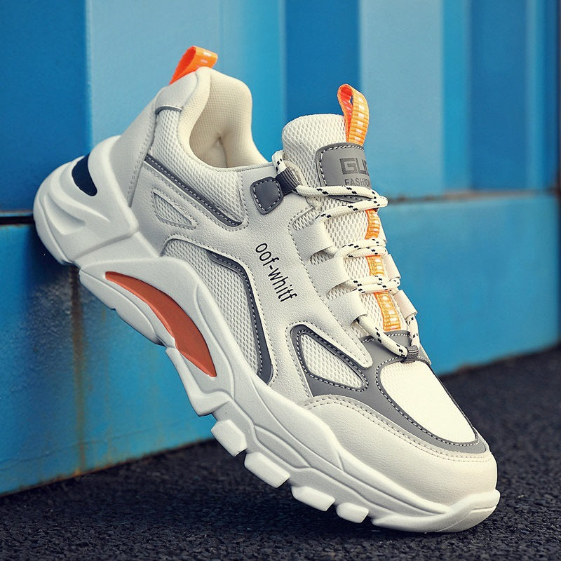 Men's Sporty Sneakers with Durable Upper Material Mune Fashion