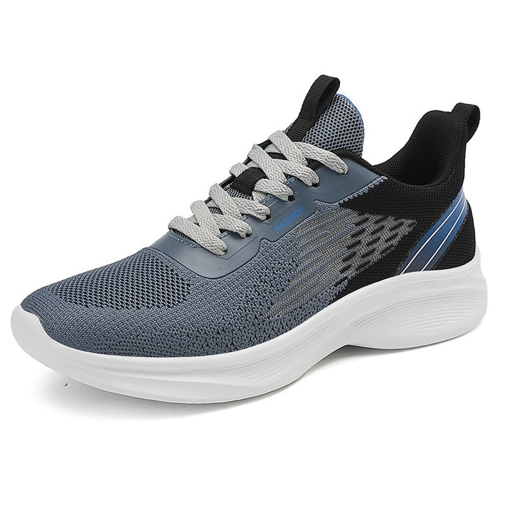 Men's lightweight breathable running shoes with cushioning midsole made of memory foam and knitted upper Mune Fashion