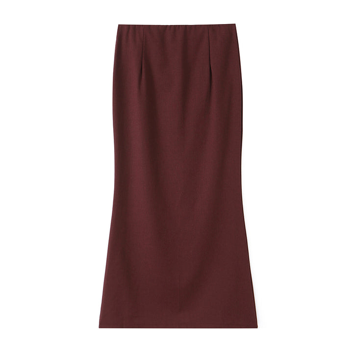 Women's Fitted Blazer and Midi Skirt Set with Decorative Chain Belt Mune Fashion