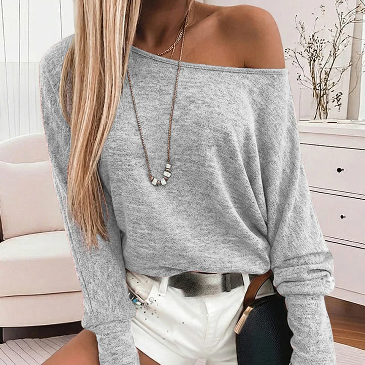 Women Comfortable Loose Long Sleeve Shirt Mune Fashion
