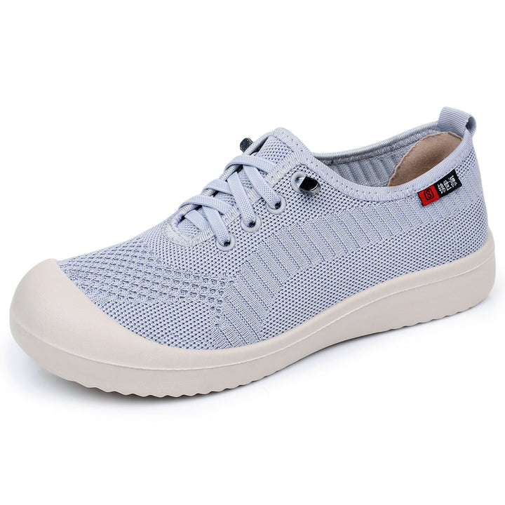 Women nan lightweight breathable knit slip-on leisure shoe with cushioning lightweight sole Mune Fashion