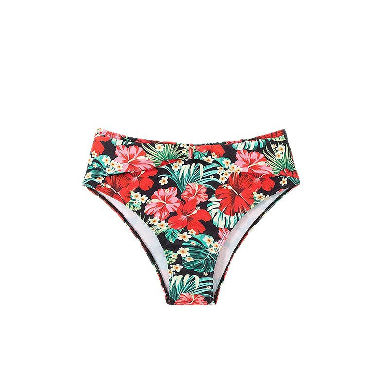 Women's High-Cut Bikini with Floral Design Mune Fashion