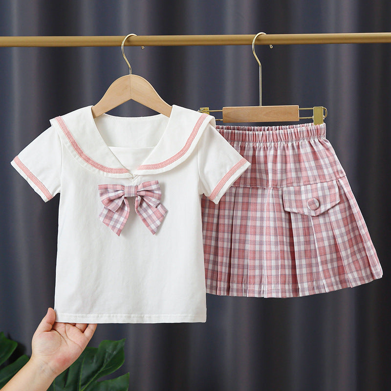 Girls sailor outfit with ruffles Mune Fashion