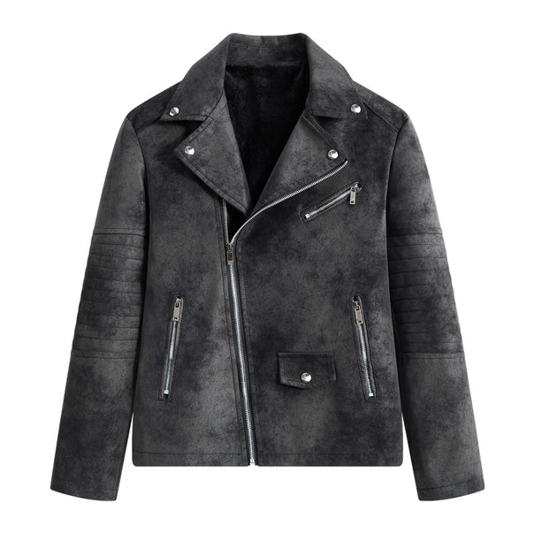 Men's Stylish Faux Leather Blouson Jacket Mune Fashion