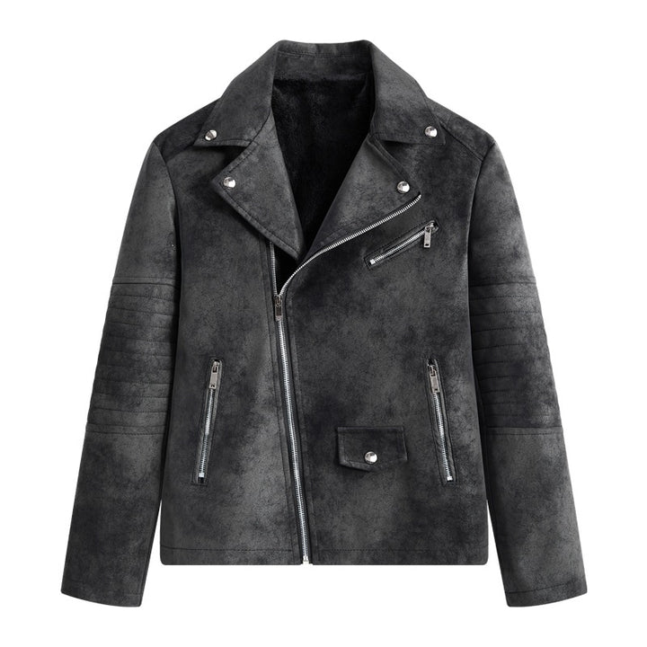 Men's Stylish Faux Leather Blouson Jacket Mune Fashion