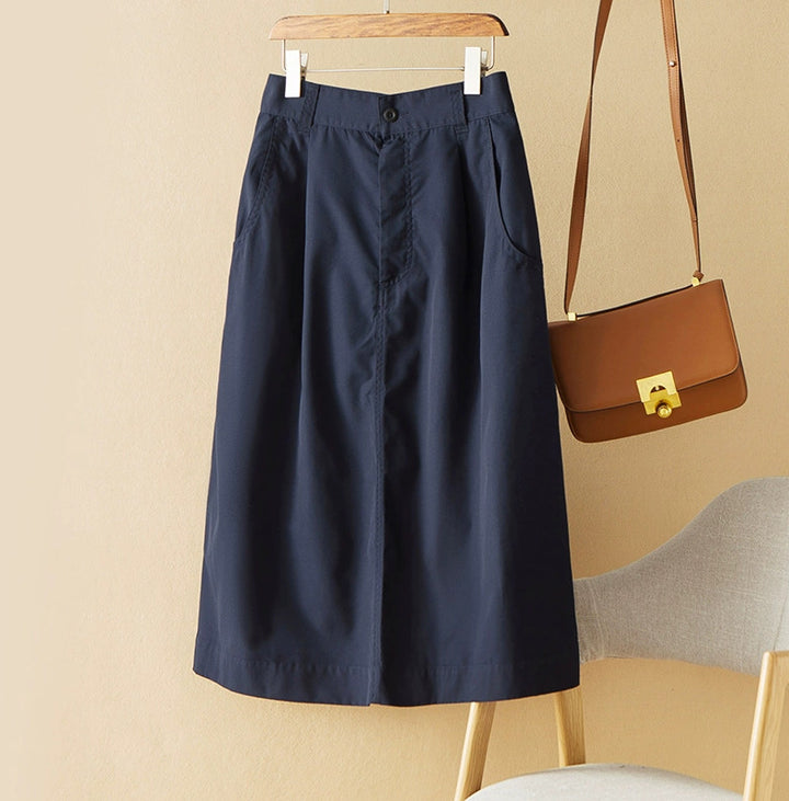 Women's Elegant Midi Skirt Mune Fashion