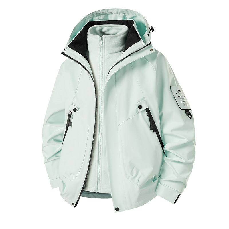 Men's 3-in-1 Softshell Parka with removable fleece inner jacket and technical hood Mune Fashion