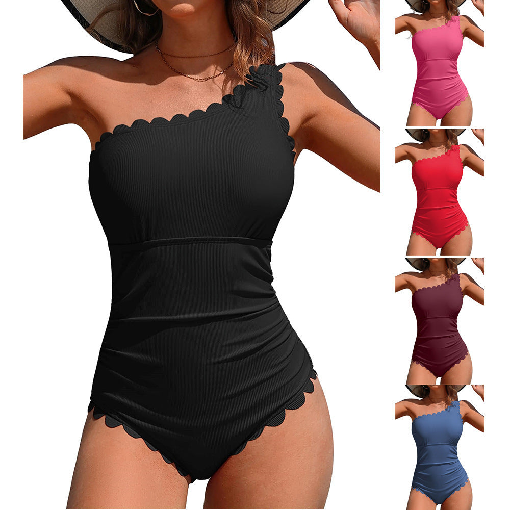Women's swimsuit with feminine ruffle design Mune Fashion