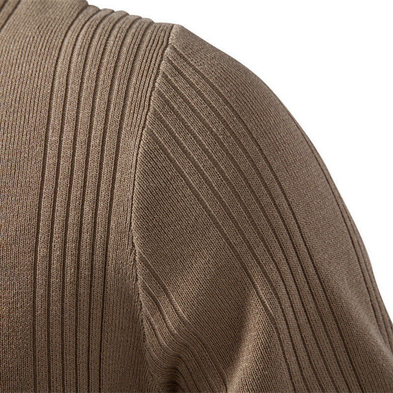 Men's short-sleeved fine knit henley with button placket Mune Fashion
