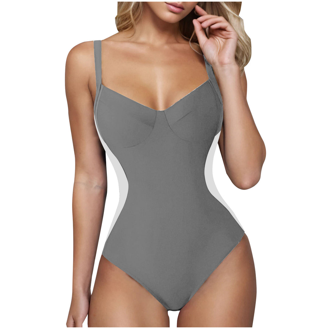 Ladies elegant swimsuit with soothing V-neck Mune Fashion