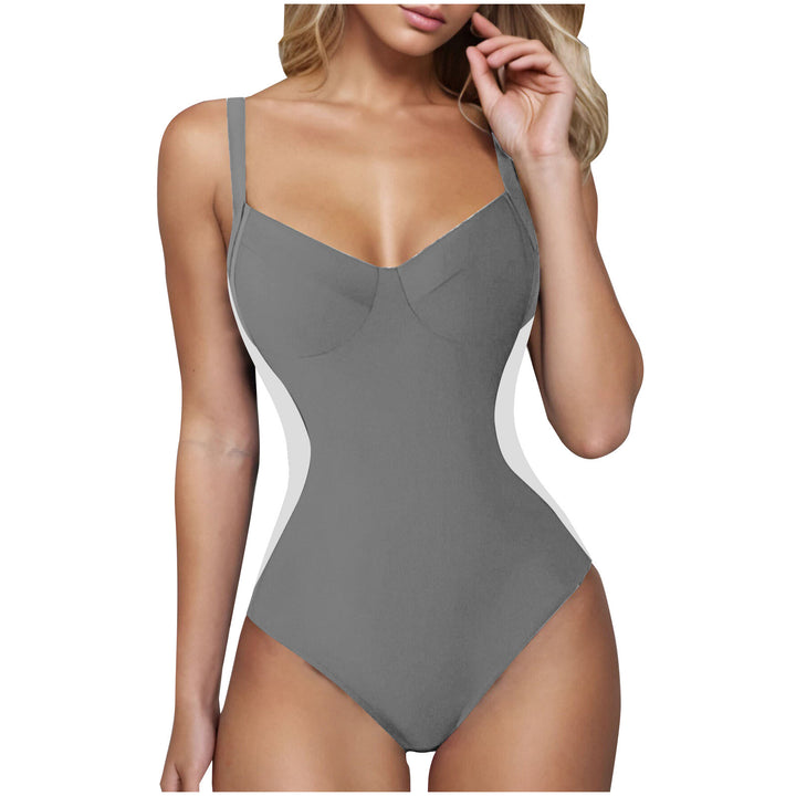 Ladies elegant swimsuit with soothing V-neck Mune Fashion