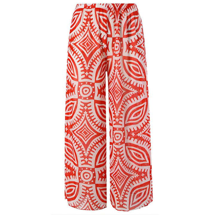 Women's One-Piece Swimsuit with Wide Palazzo Pants Mune Fashion
