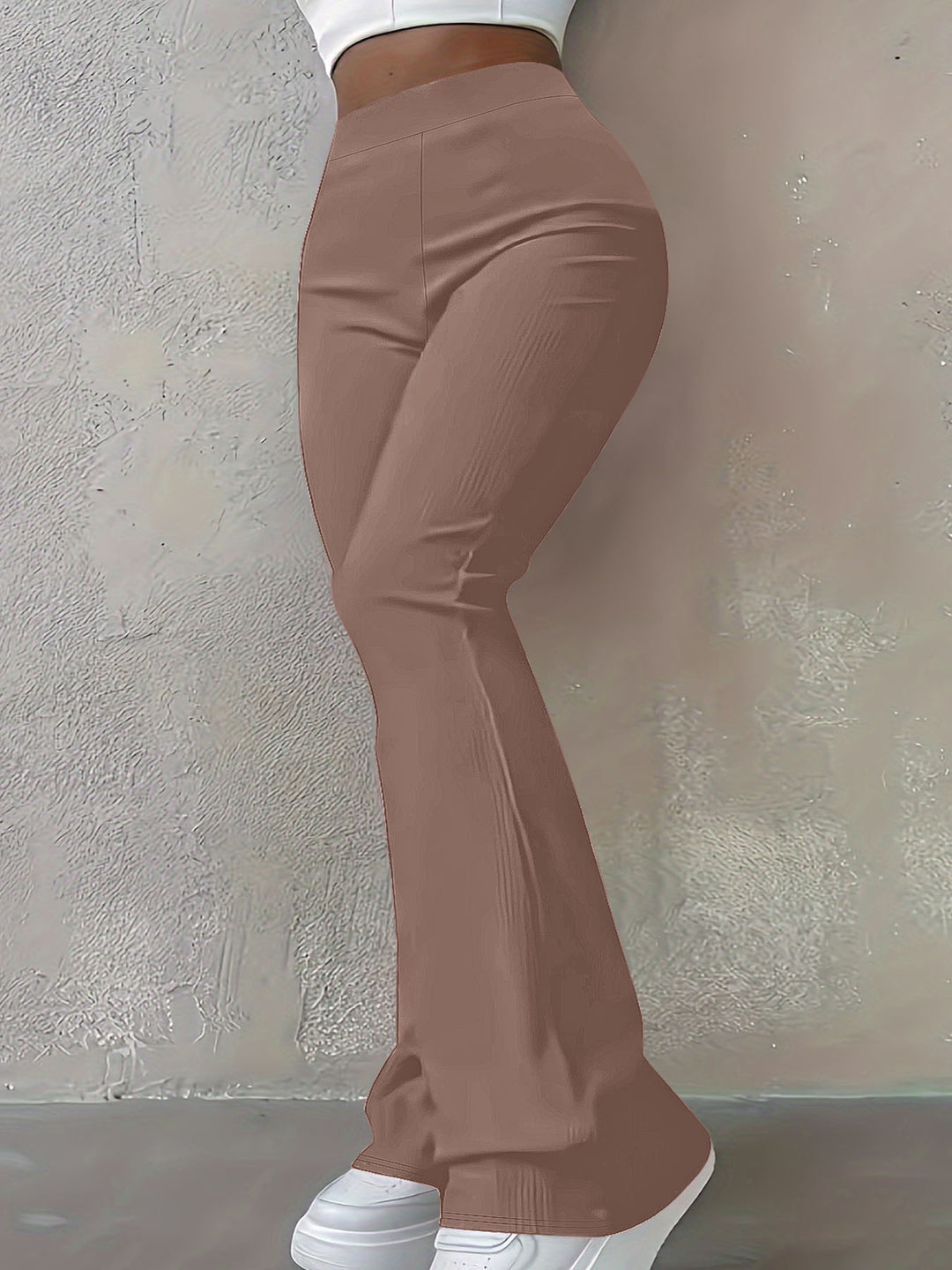 Women's High-Waist Bootcut Pants with figure-shaping Stretch Fit Mune Fashion